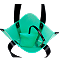 绿色果冻袋磨砂EVA手提单肩包轻便大容量子母袋内胆包托特包中号M