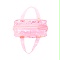 粉色透明蝴蝶手提袋 小朋友PVC沙滩袋 少女心化妆包 可定制