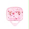 粉色透明蝴蝶手提袋 小朋友PVC沙滩袋 少女心化妆包 可定制